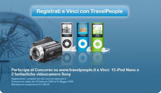 Clicca qui, registrati a Travelpeople e Vinci fantastici premi